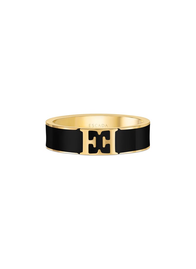 buy-escada-scarlett-gold-plated-ring-with-logo-cutout-and-black-enamel-accent_xzd