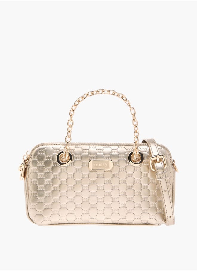 buy-missy-women-logo-embossed-crossbody-bag-with-detachable-strap-and-zip-closure_qtn