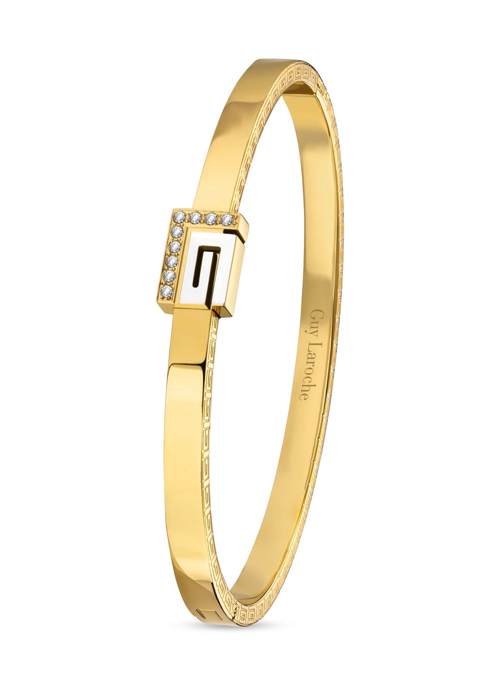 buy-guy-laroche-audrey-gold-plated-bracelet-bangle-for-women-with-crystal-logo_s3y