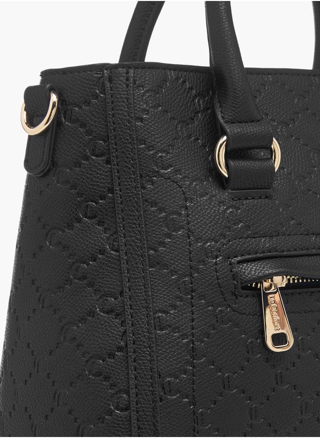 buy-le-confort-women-monogram-embossed-tote-bag-with-detachable-strap-and-zip-closure_j8x