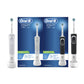 Oral-B Vitality D100 Rechargeable Toothbrush Black/White Bundle