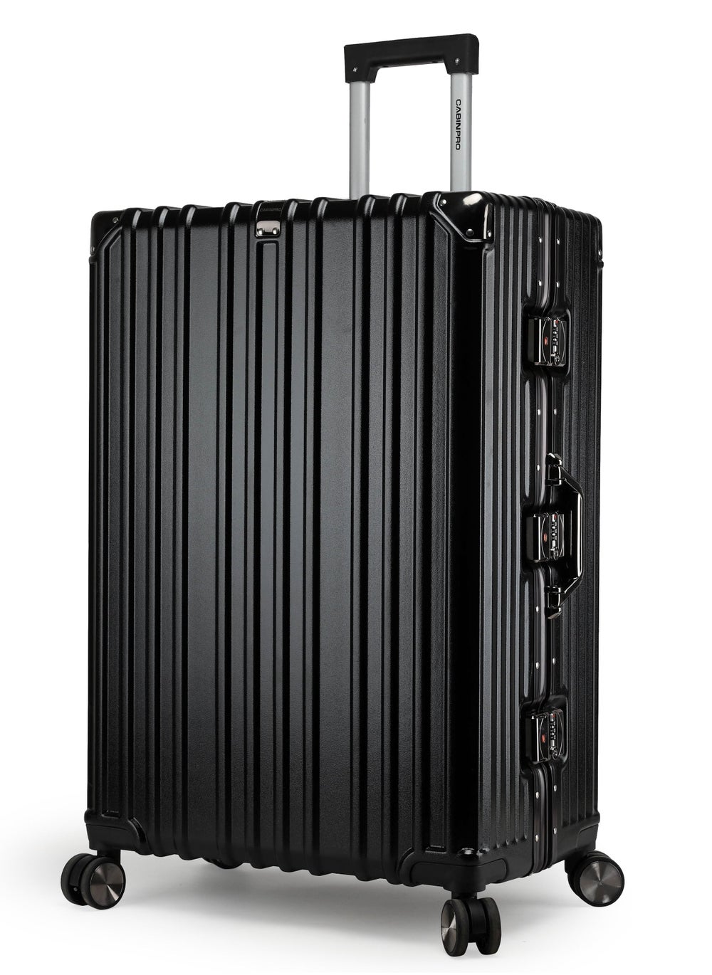 buy-cabinpro-lightweight-aluminum-frame-fashion-luggage-trolley-polycarbonate-hard-case-large-checked-luggage-suitcase-with-4-quite-360-degree-double-spinner-wheels-cp001-black_qsc