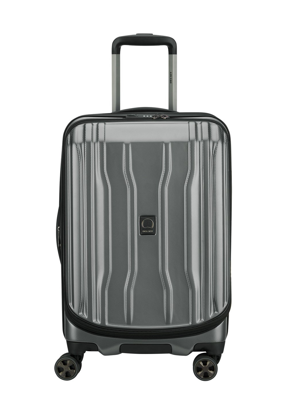buy-delsey-paris-cruise-58cm-hardcase-4-double-wheel-cabin-luggage-trolley-platinum_tz5