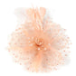 Ddaniela Monalisa Peach Fascinator - Elegant Tea Party Headwear