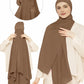 buy-nukhbaa-instant-hijab-wrap-pullover-head-scarf-with-tube-undercap-dark-brown-color-hijab-hc11_n49