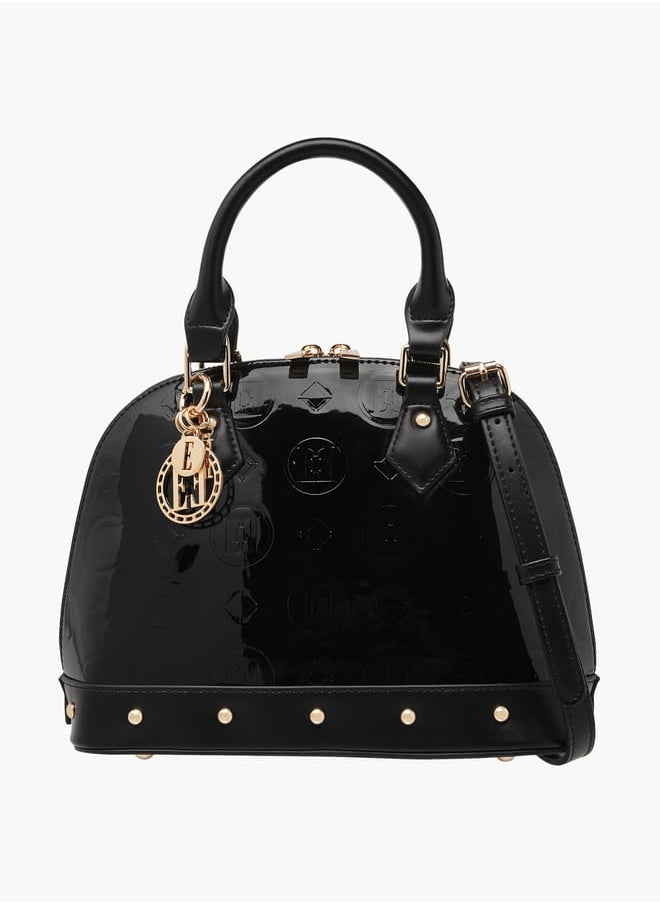 buy-elle-women-monogram-embossed-tote-bag-with-top-handles-and-detachable-strap_um1