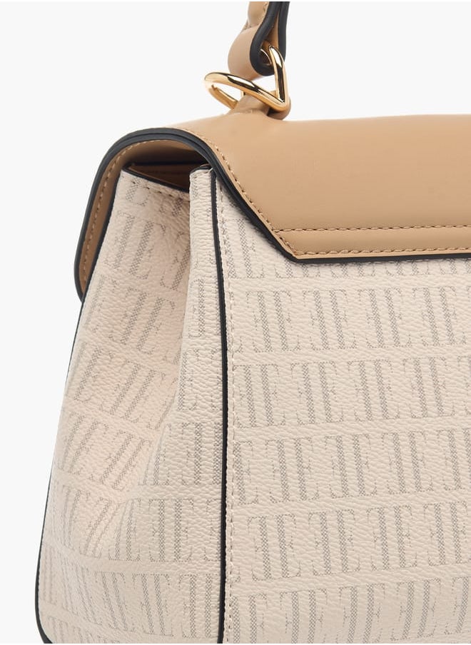 buy-elle-womens-monogram-print-satchel-bag-with-grab-handle-and-button-closure_m4t