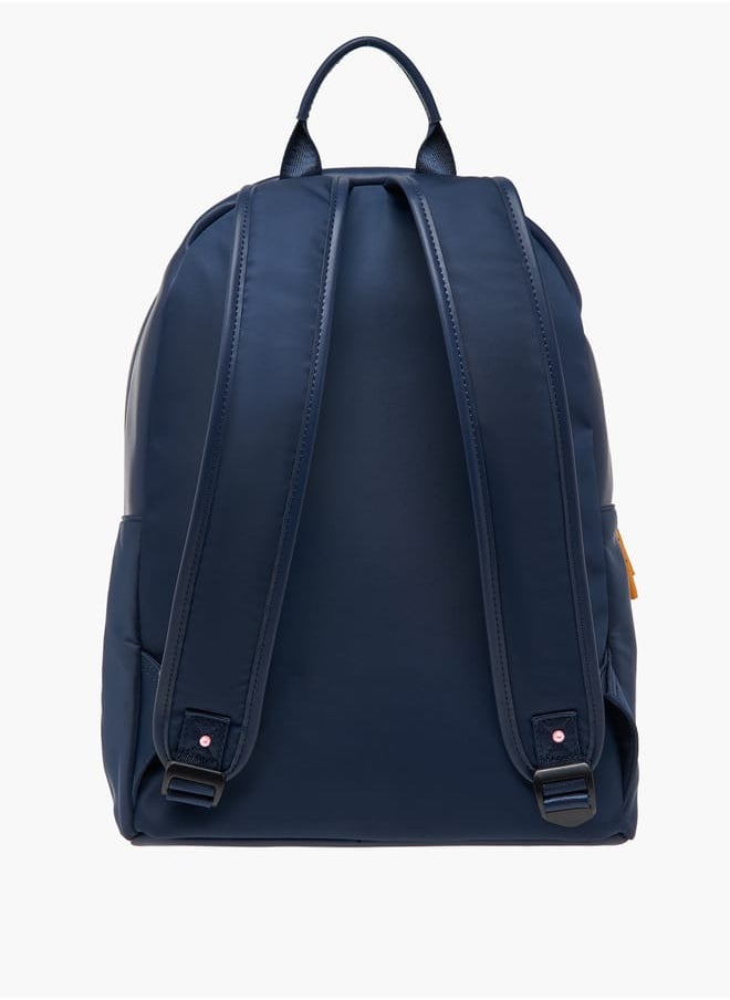 buy-lee-cooper-women-logo-print-backpack-with-adjustable-shoulder-straps-and-zip-closure-31x40x19-cm_ygt