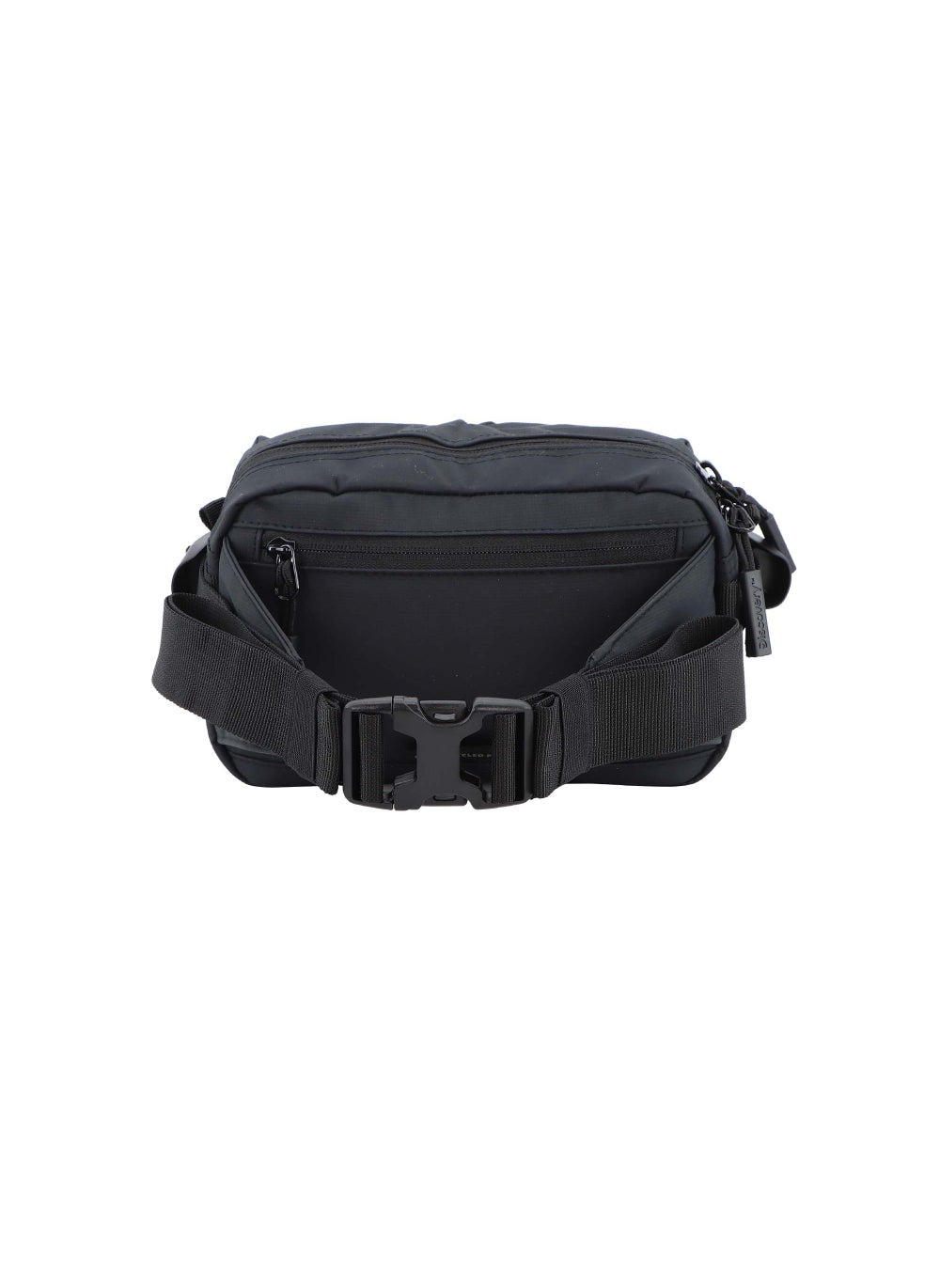 buy-discovery-discovery-shield-rpet-polyester-waist-bag-black-hip-bag-with-adjustable-strap-rfid-pocket-suitable-for-travel-outdoors-gym-hiking-for-men-and-women_1pz