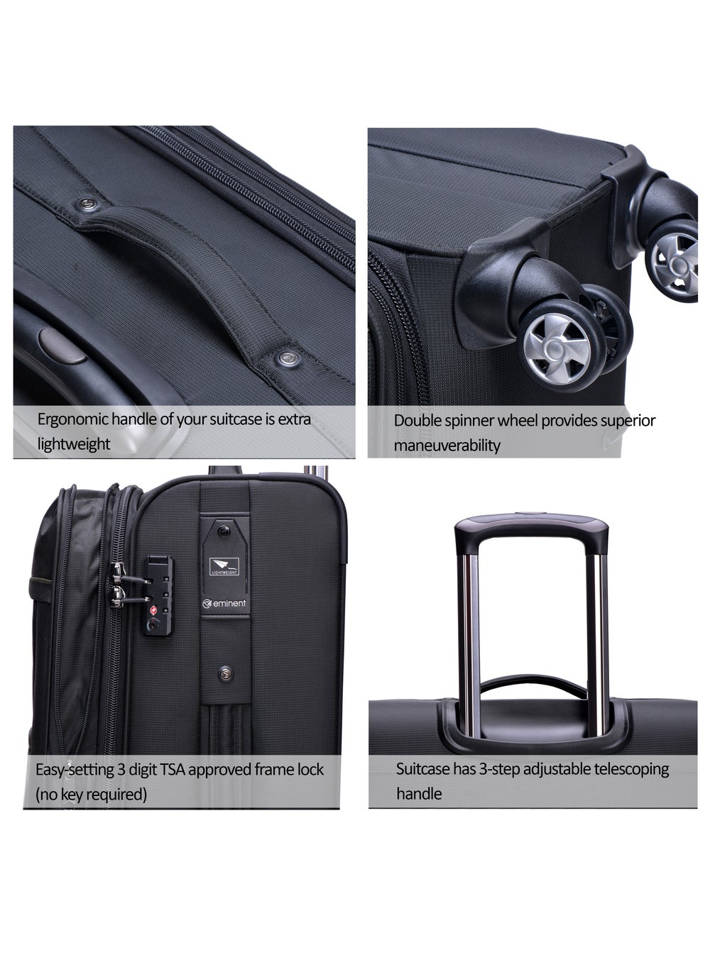 buy-eminent-soft-shell-travel-bag-expandable-luggage-trolley-for-unisex-polyester-light-weight-suitcase-with-tsa-lock-4-quiet-double-spinner-wheels-v6093sz_czz