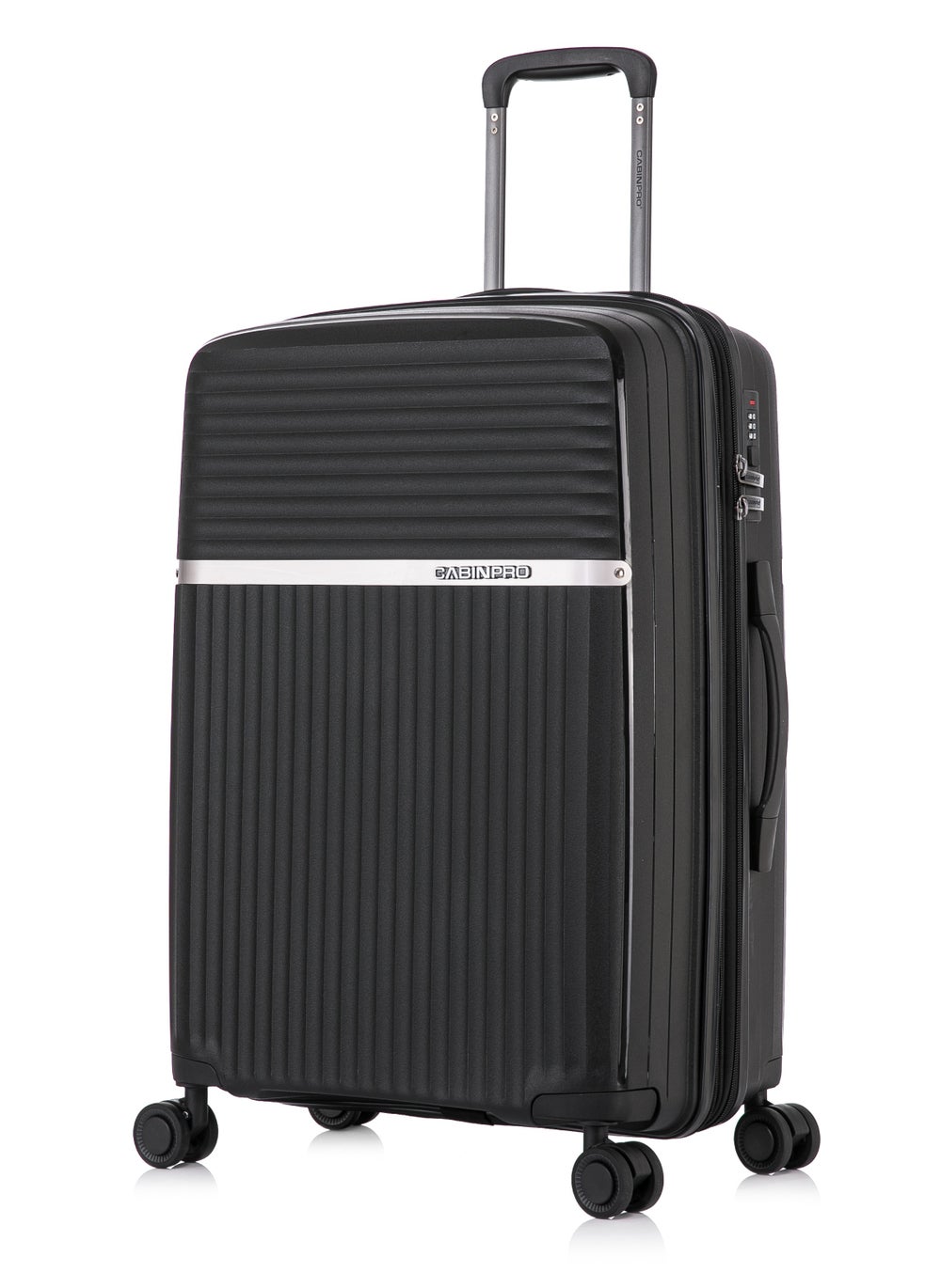 buy-cabinpro-light-weight-pp-fashion-trolley-luggage-expandable-hard-case-medium-checked-suitcase-with-safe-zipper-and-4-quite-360deg-double-spinner-wheels-cp002-black_qnb