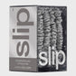 Slipsilk Pure Silk Skinny Scrunchies - Set of 4 Silver