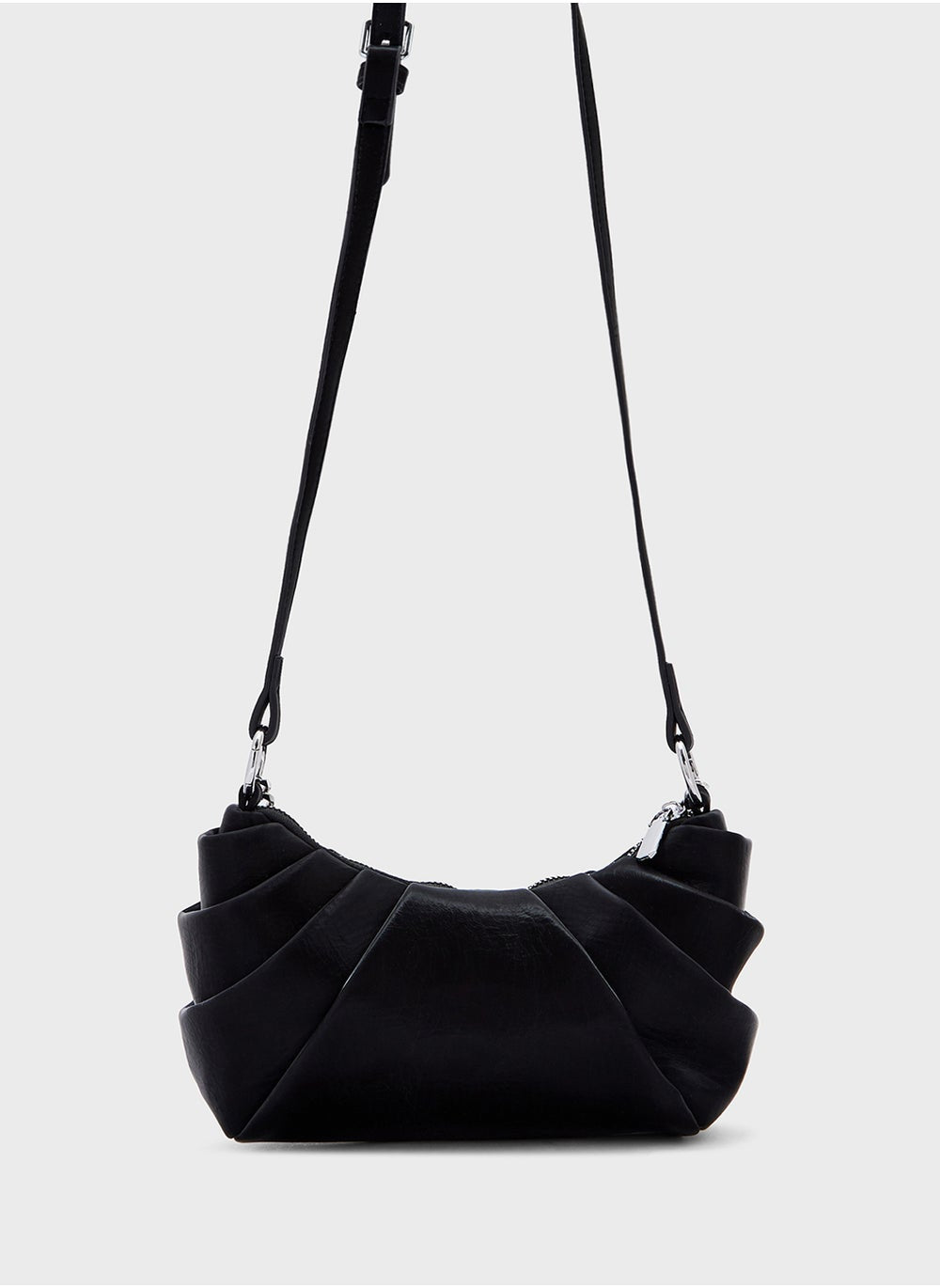 buy-ginger-pleated-flower-trim-crossbody-bag_vif