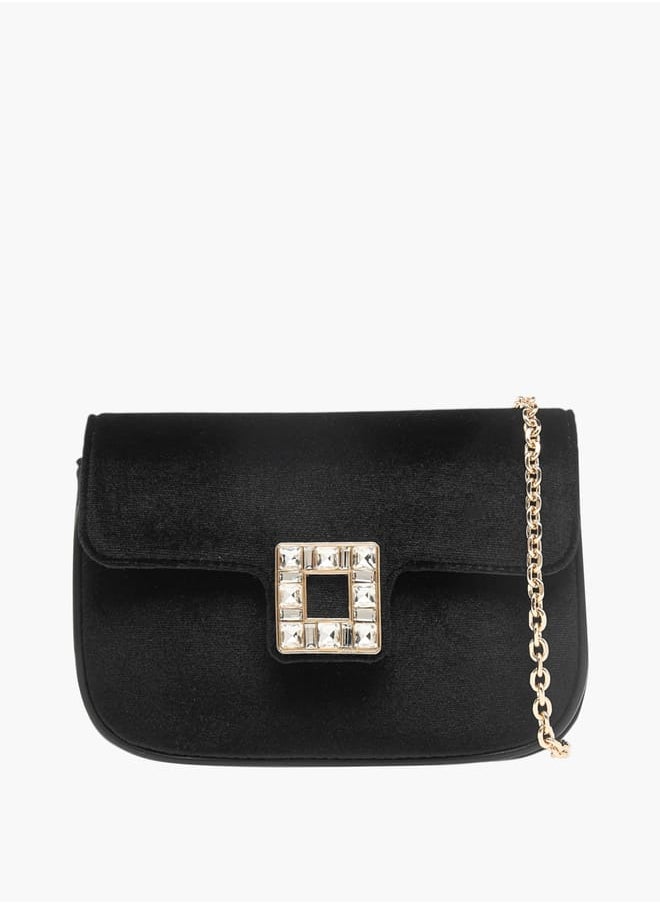 buy-celeste-womens-embellished-crossbody-bag-with-chain-strap-and-flap-closure_0tk