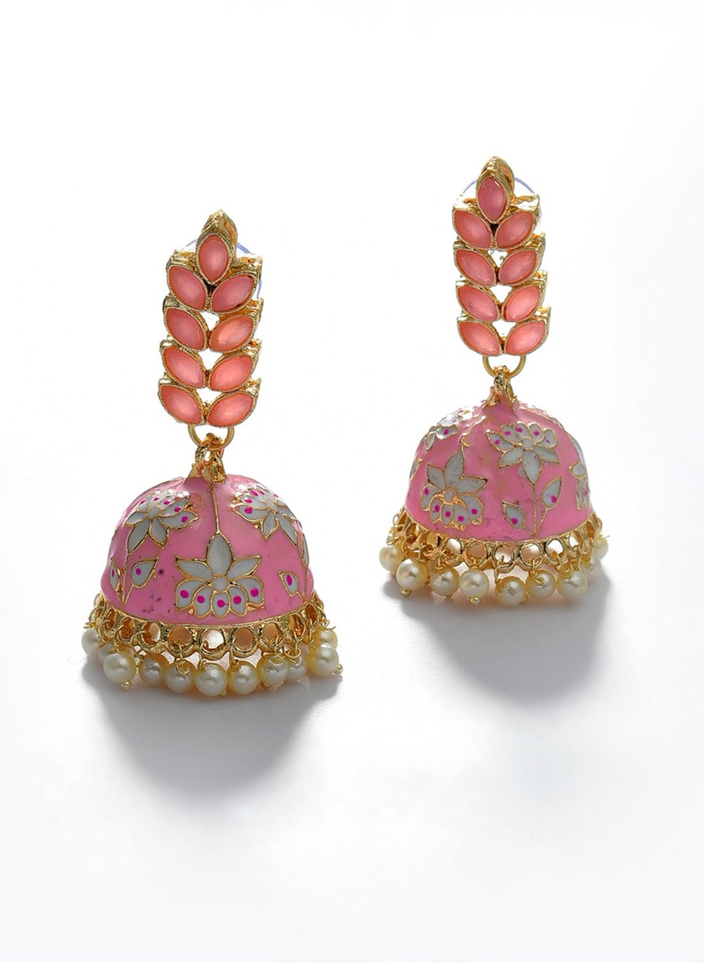 buy-sohi-pink-designer-leaf-shaped-contemporary-drop-earrings_qk8