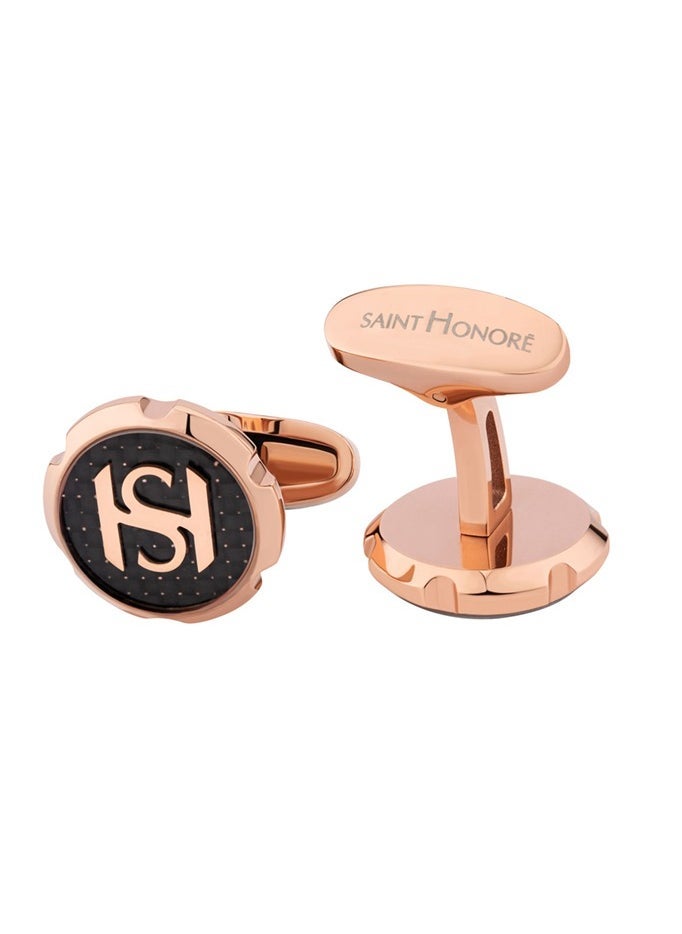 buy-saint-honore-rose-gold-and-black-cufflink-for-men-s_iyu