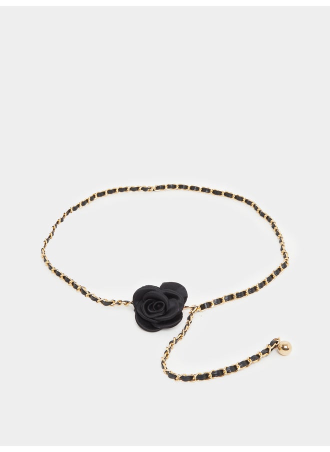 buy-styli-styli-black-flower-chain-belt_z33