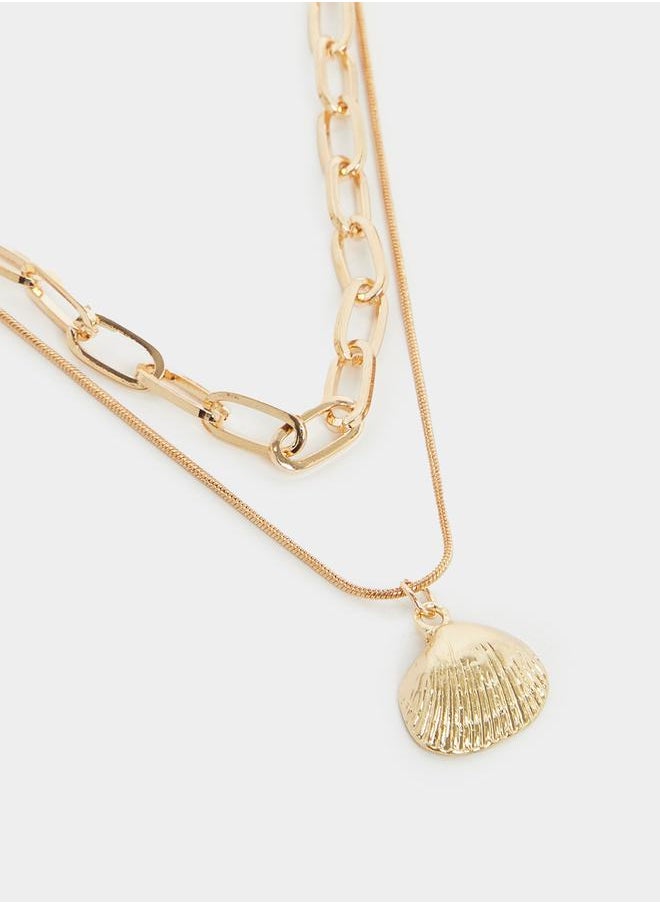 buy-styli-shell-drop-layered-necklace_hv9