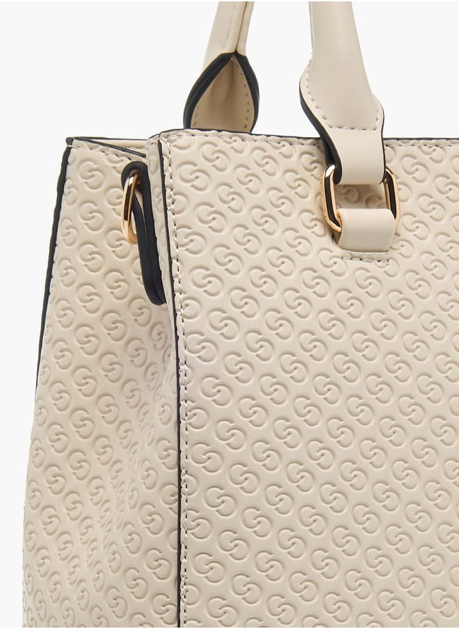 buy-celeste-womens-monogram-embossed-tote-bag-with-detachable-strap-and-zip-closure_heo