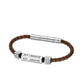 buy-guy-laroche-jean-brown-leather-and-stainless-steel-bracelet_397