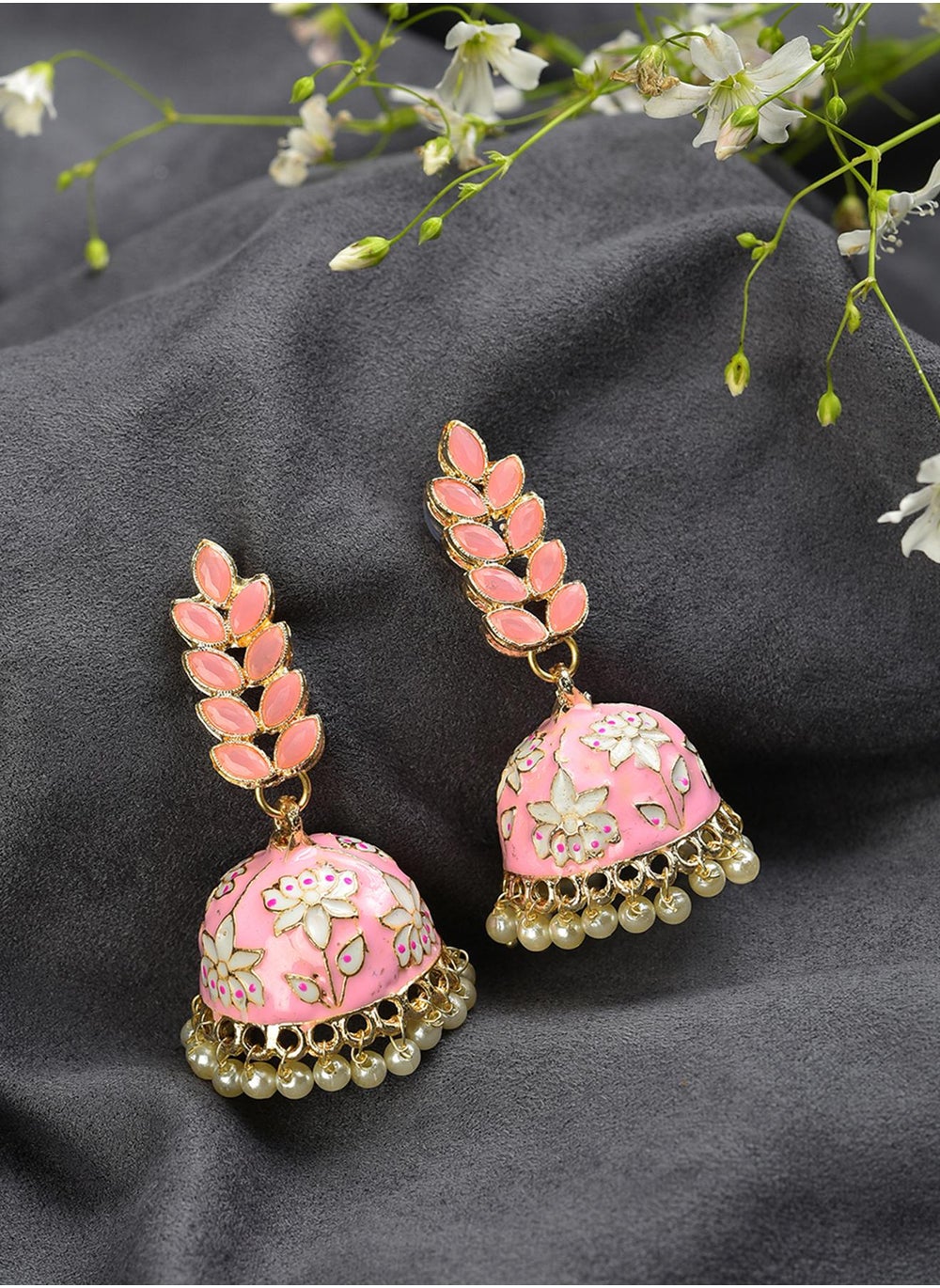 buy-sohi-pink-designer-leaf-shaped-contemporary-drop-earrings_rta
