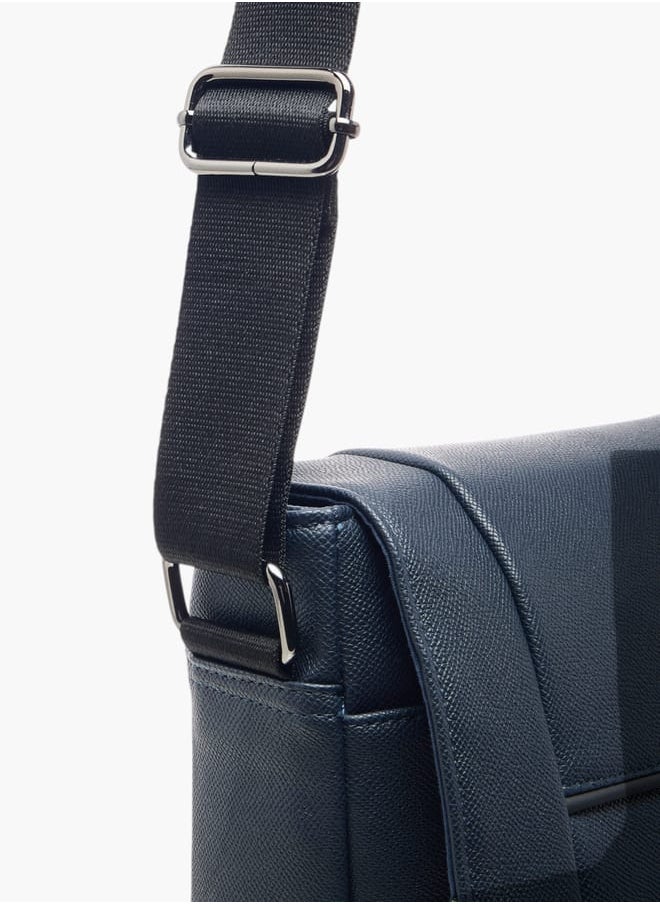 buy-lbl-by-shoexpress-men-s-textured-crossbody-bag-with-adjustable-strap_iib