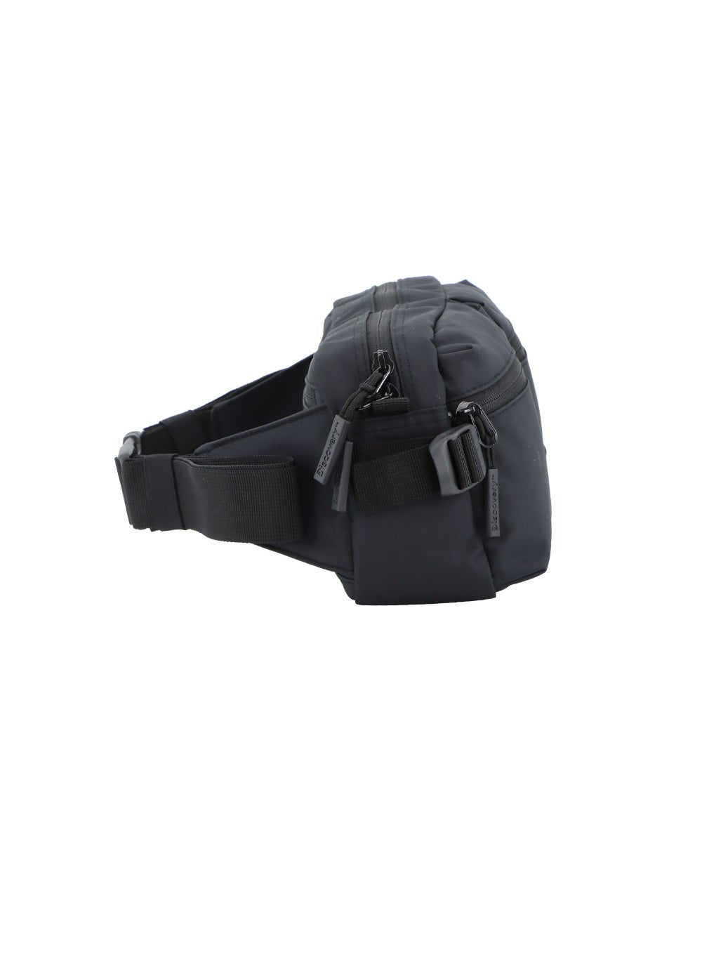 buy-discovery-discovery-shield-rpet-polyester-waist-bag-black-hip-bag-with-adjustable-strap-rfid-pocket-suitable-for-travel-outdoors-gym-hiking-for-men-and-women_cv9