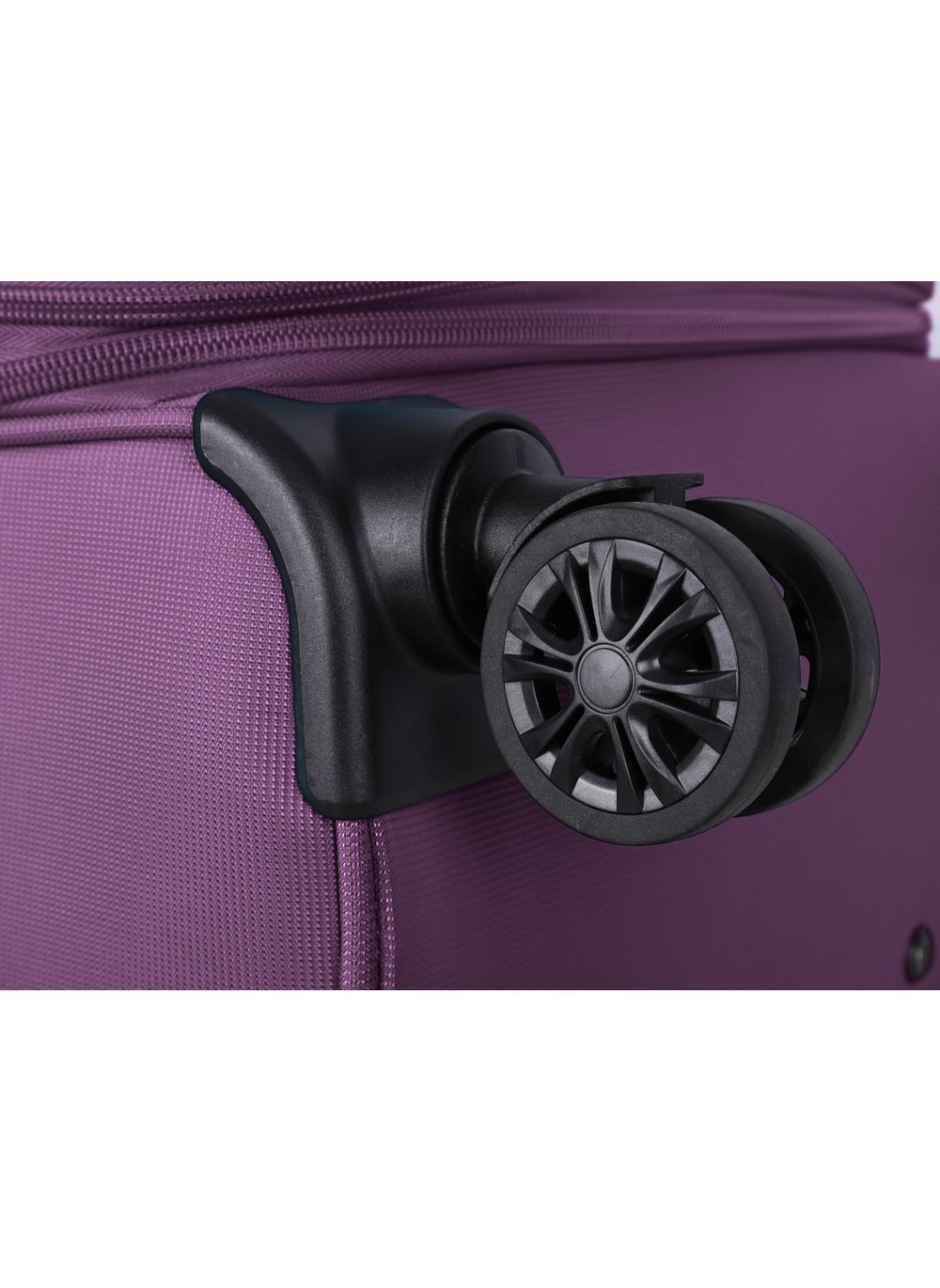 buy-eminent-expandable-luggage-trolley-bag-soft-suitcase-for-unisex-travel-polyester-shell-lightweight-with-tsa-lock-double-spinner-wheels-e777sz-medium-checked-24-inch-purple_rxp