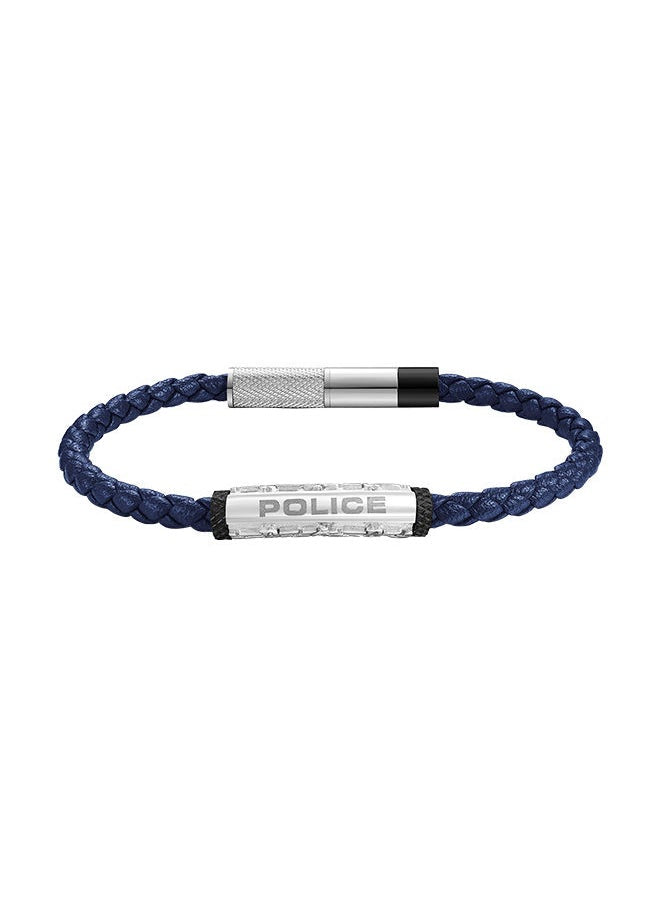 buy-police-warren-blue-leather-with-stainless-steel-wing-logo-gents-braceletpeagb0033602_pq7
