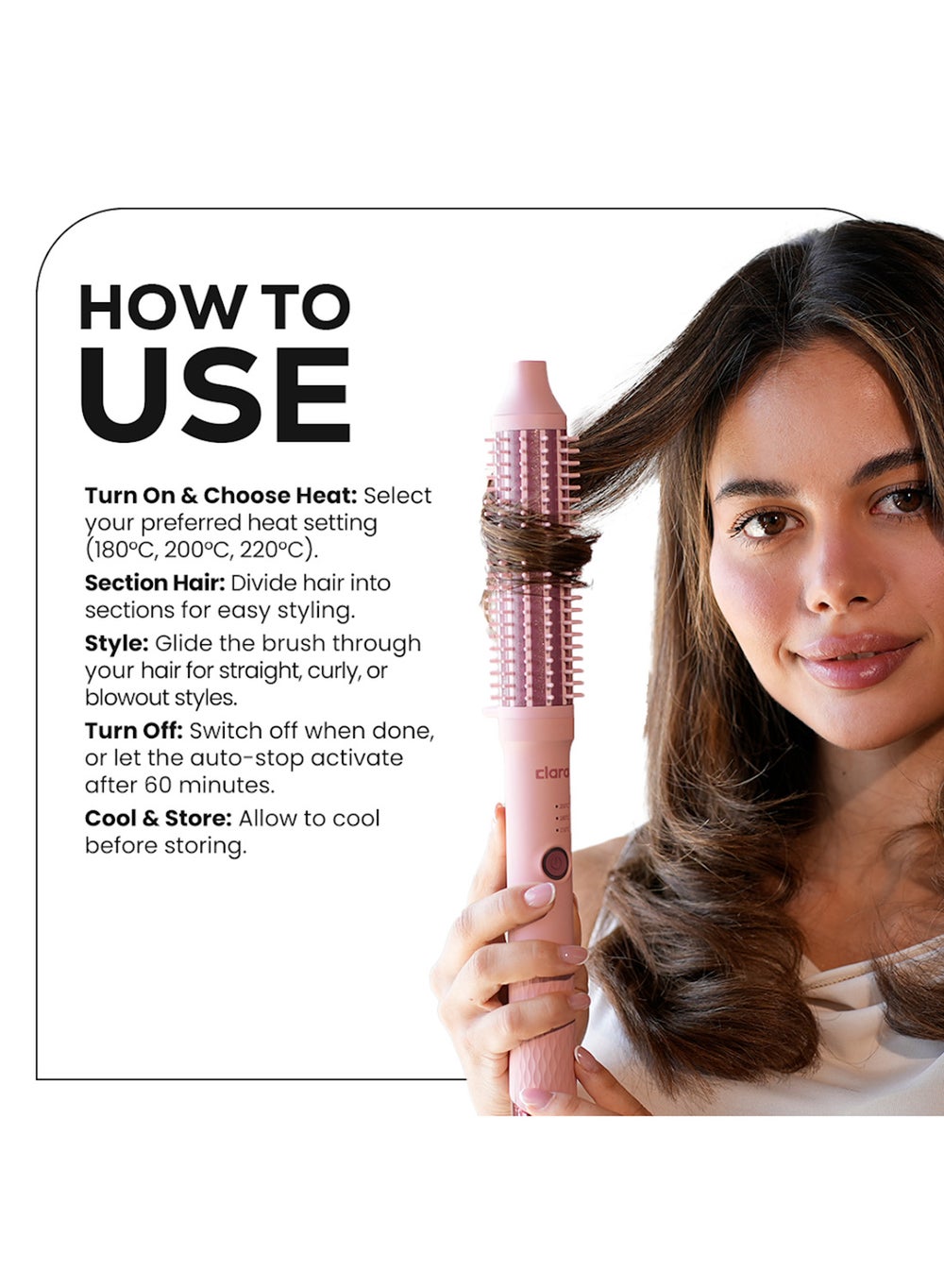 buy-clara-clara-anti-frizz-ionic-slim-hot-brush-3-in-1-hairstyling-for-blowouts-curls-and-straight-hair-two-functions-one-device-pink_05k