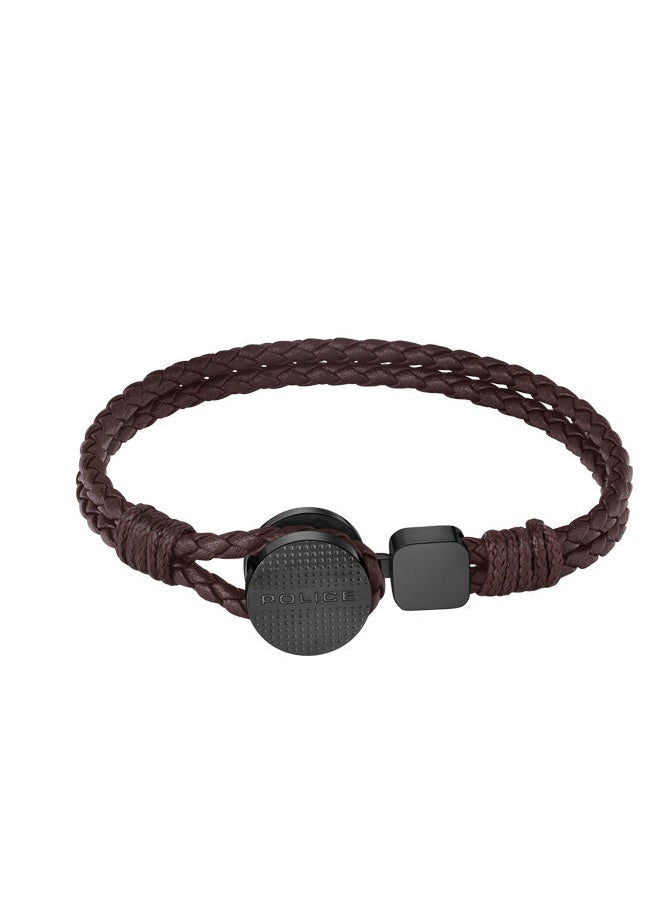 buy-police-deep-set-bracelet-for-men-grey-with-brown-leatherpeagb0005803_jnf