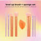 مجموعة أدوات المكياج ليفل أب - فرشاة وإسفنجة متكاملة