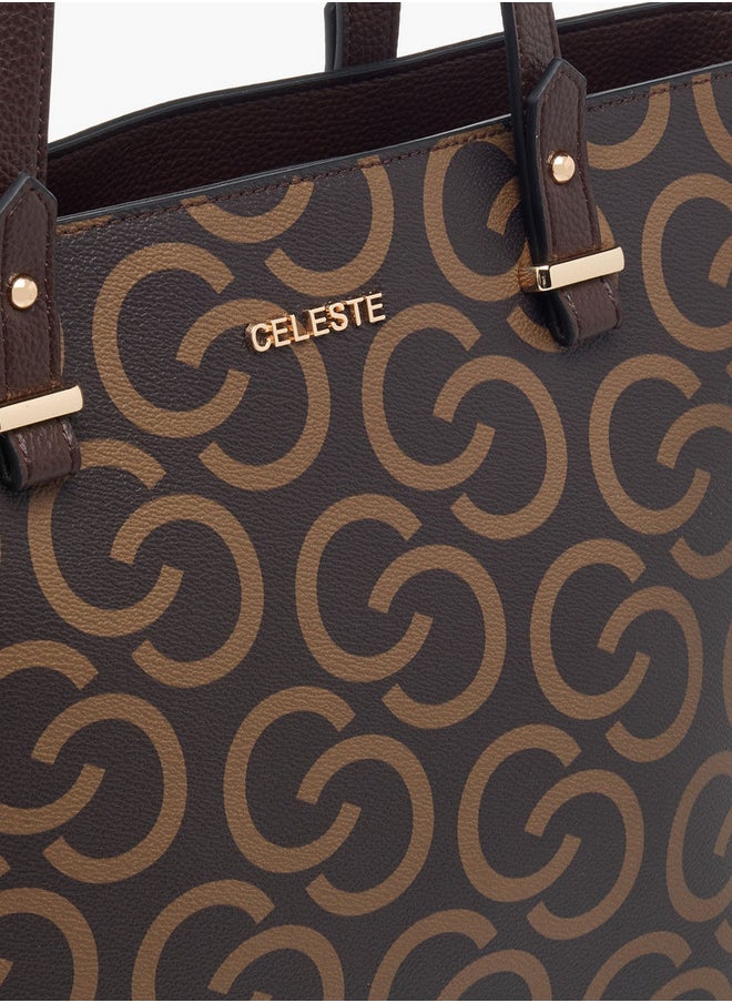 buy-celeste-women-s-monogram-print-tote-bag-with-double-handles-and-zip-closure_alh