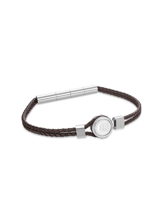 buy-cerruti-1881-vincenzo-silver-and-dark-brown-leather-bracelet_h1u
