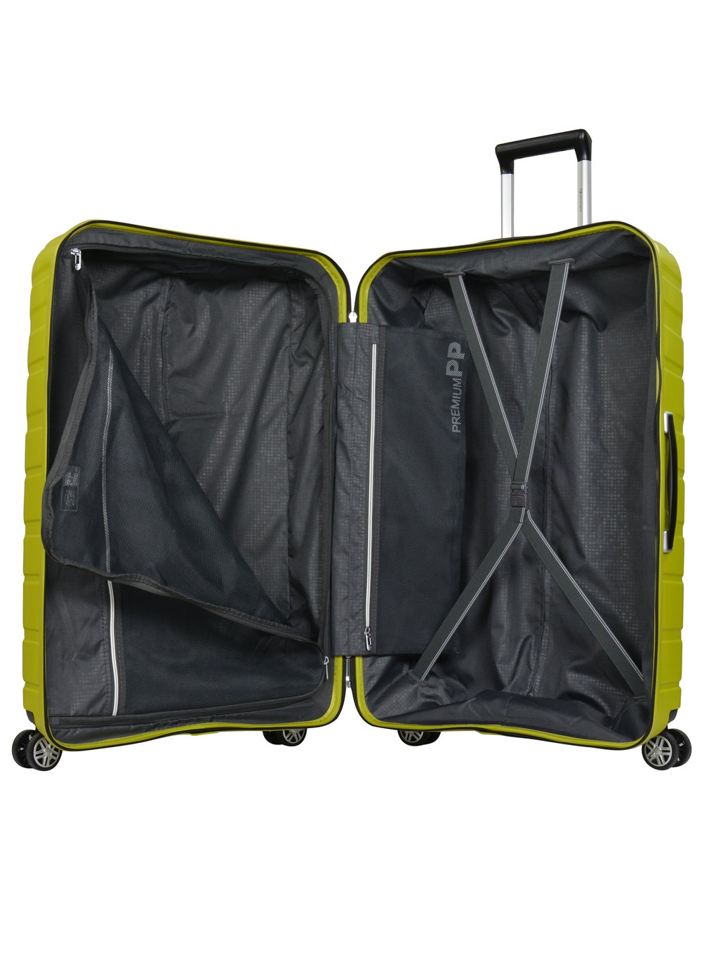 buy-eminent-knight-hard-case-travel-bag-luggage-trolley-polypropylene-lightweight-suitcase-4-quiet-double-spinner-wheels-with-tsa-lock-b0011-chartreuse_4e5