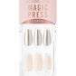 أظافر Magic Press Blanc Metal المتألقة لجمال فوري
