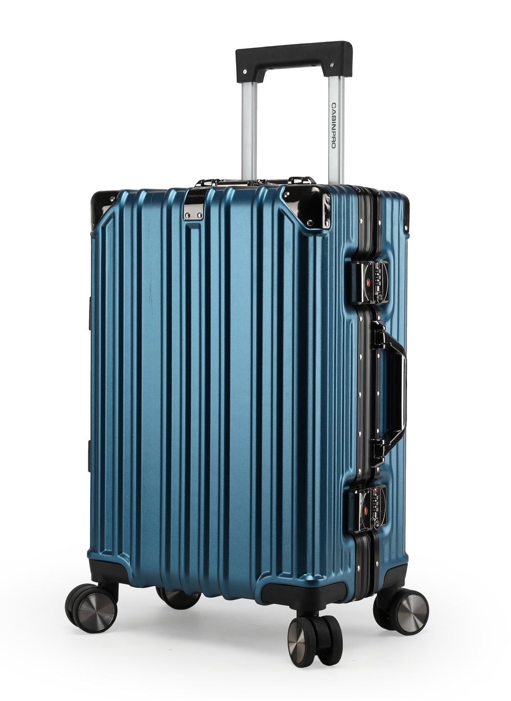 buy-cabinpro-lightweight-aluminum-frame-fashion-luggage-trolley-polycarbonate-hard-case-carry-on-suitcase-with-4-quite-360-degree-double-spinner-wheels-cp001-dark-blue_nth