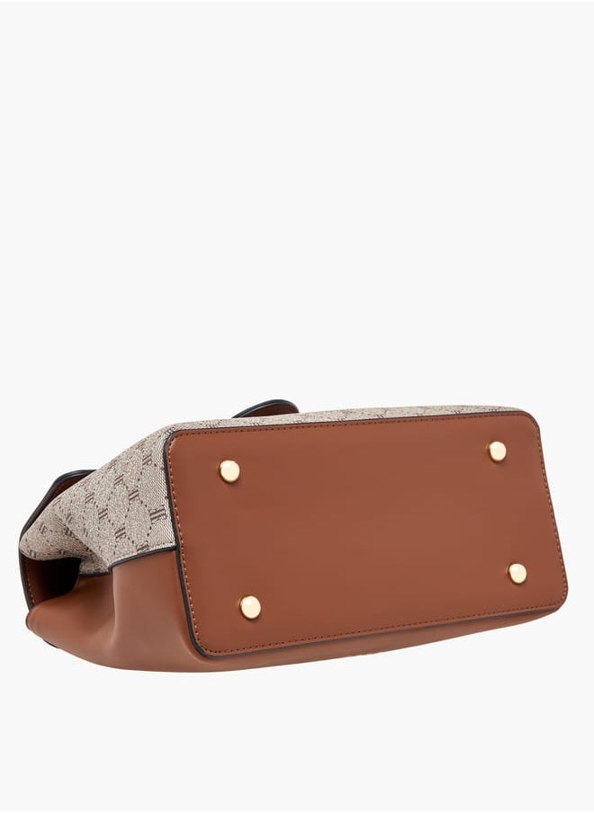 buy-elle-women-monogram-print-satchel-bag-with-top-handle-and-detachable-strap_13h