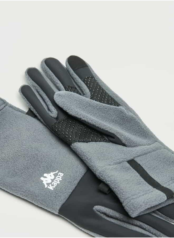 buy-kappa-kappa-textured-panelled-gloves-with-logo-detail_6wx