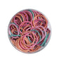 Chic Spectrum: 100-Pack Multi-Color Ponytail Holders