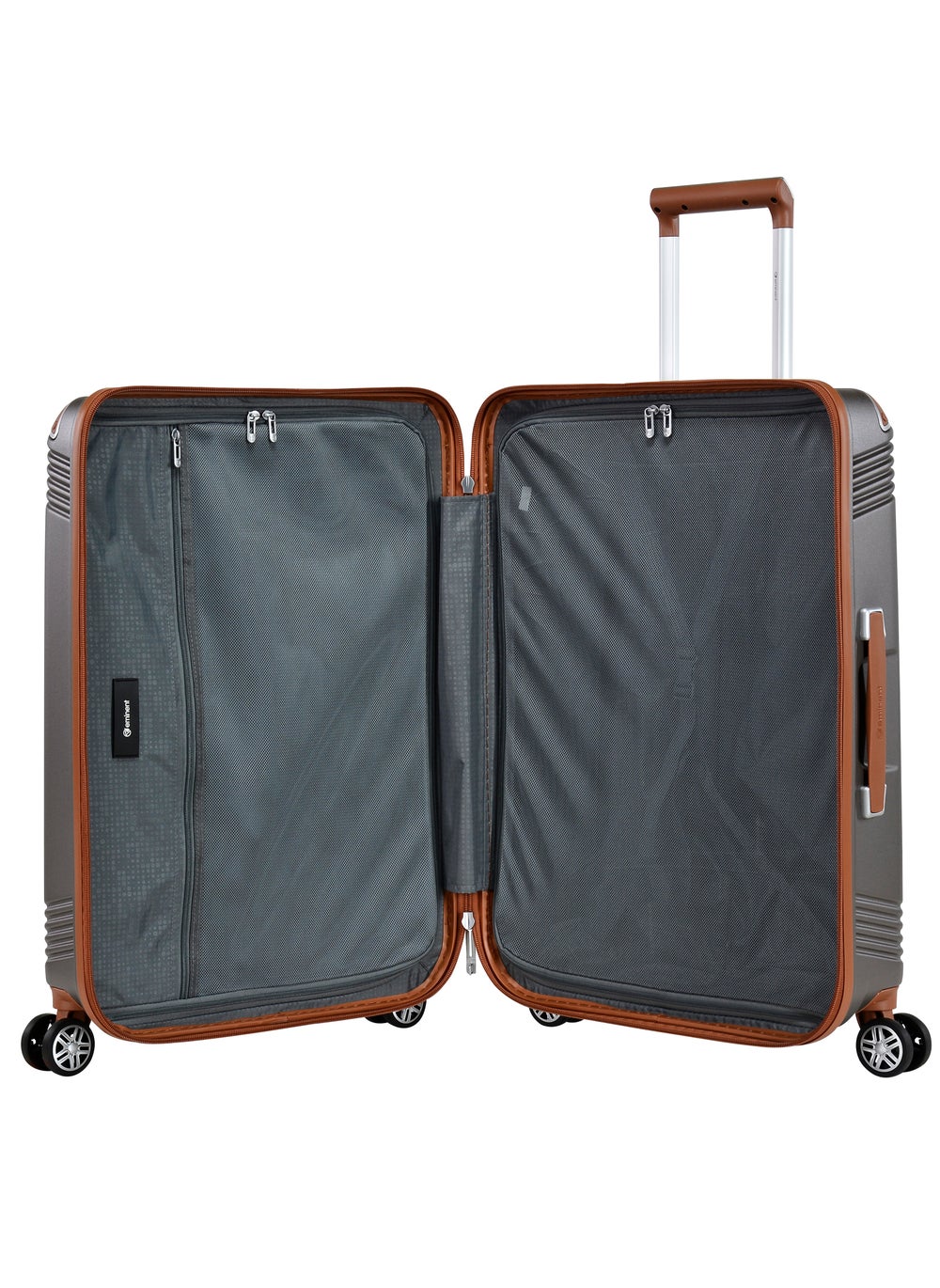 buy-eminent-hard-case-travel-bag-large-luggage-trolley-polycarbonate-lightweight-suitcase-4-quiet-double-spinner-wheels-with-tsa-lock-kk10-gold-grey_b1y