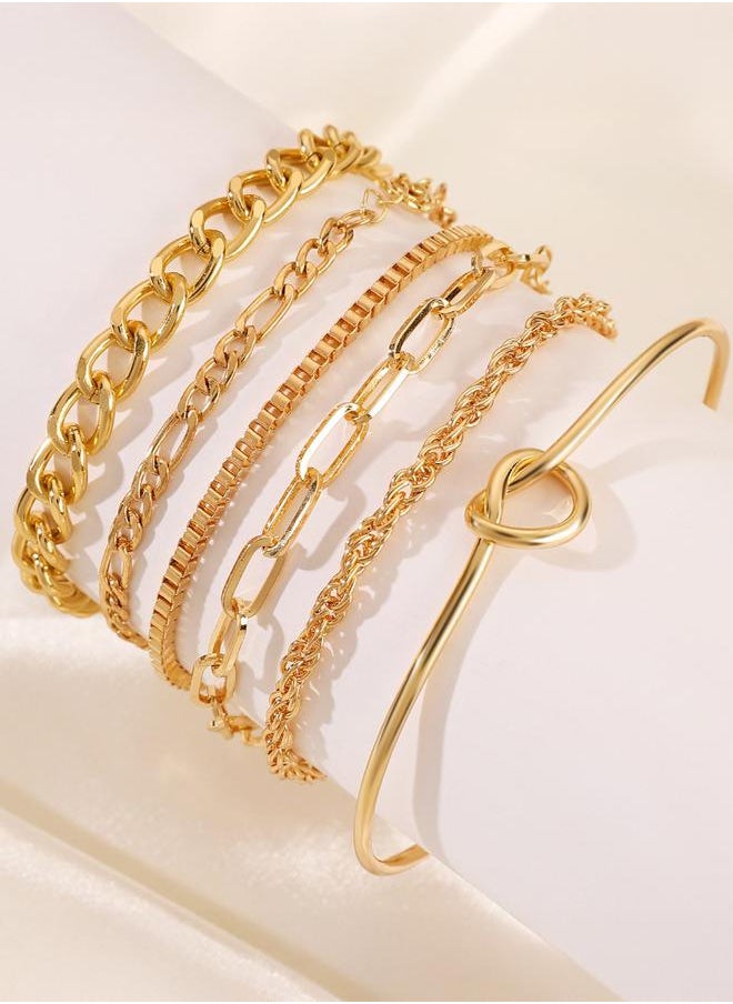 buy-styli-set-of-6-chain-bracelet-with-lobster-clasp-closure_sr2