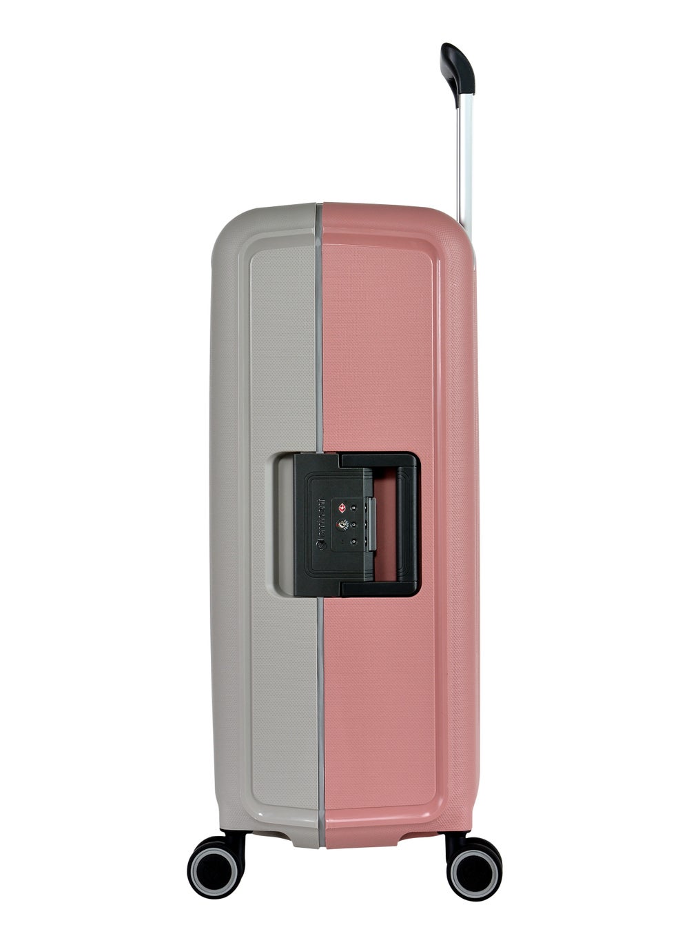 buy-eminent-vertica-hard-case-luggage-trolley-polypropylene-lightweight-4-quiet-double-spinner-wheels-with-tsa-lock-b0006m-grey-pink_iha