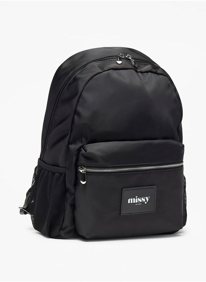 buy-missy-missy-logo-applique-backpack-with-adjustable-straps-and-zip-closure-31x40x13-cm_ive