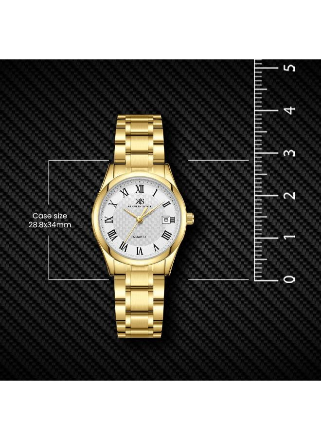 buy-kenneth-scott-women-s-stainless-steel-analog-watch-k25504-gbgw-28-8x34-mm_5zv