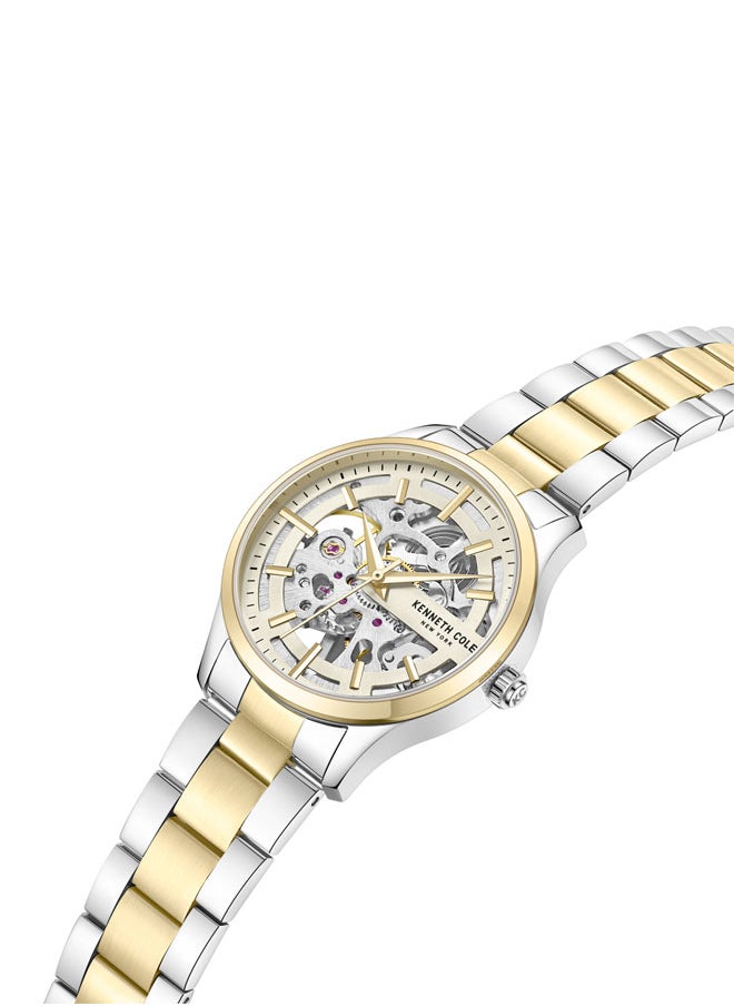 buy-kenneth-cole-new-york-kenneth-cole-new-york-34-5mm-automatic-women-s-watch-with-champagne-gold-dial-silver-yellow-gold-stainless-steel-bracelet_b6l