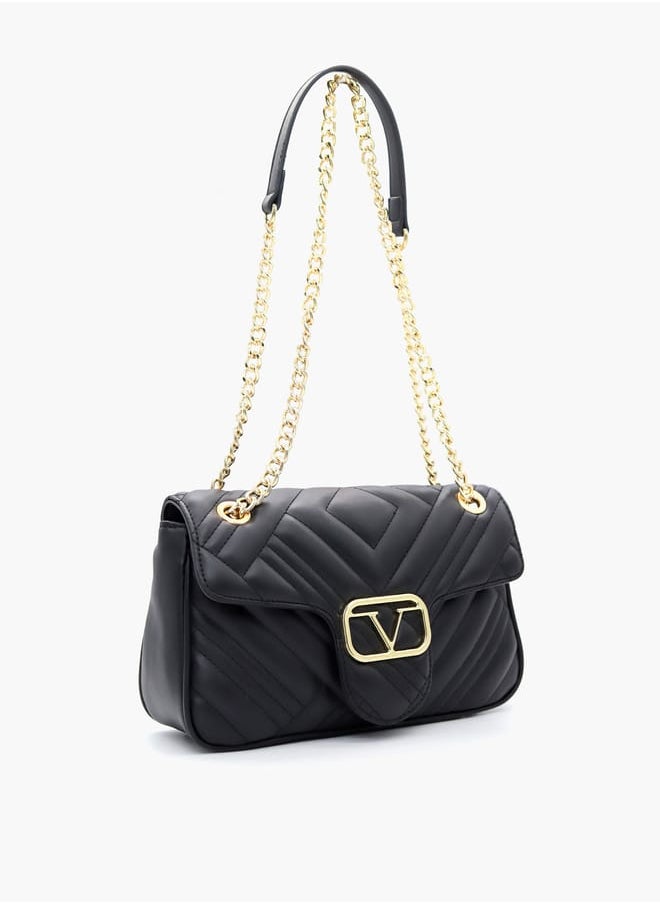 buy-v-italia-quilted-crossbody-bag-with-chain-strap-and-flap-closure_kfy