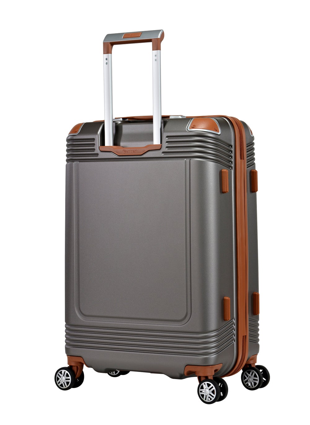 buy-eminent-hard-case-travel-bag-cabin-luggage-trolley-polycarbonate-lightweight-suitcase-4-quiet-double-spinner-wheels-with-tsa-lock-kk10-gold-grey_672