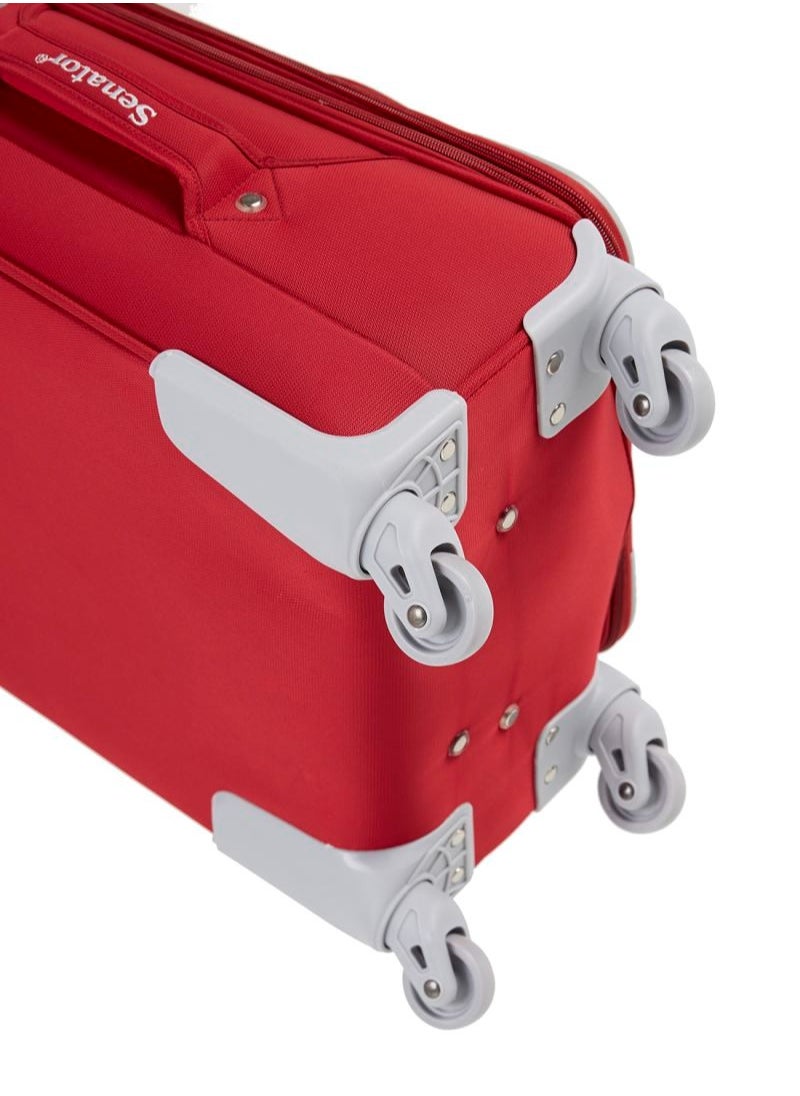 buy-senator-soft-shell-luggage-trolley-for-unisex-ultra-lightweight-expandable-suitcase-with-4-wheels-ll003-red_k23