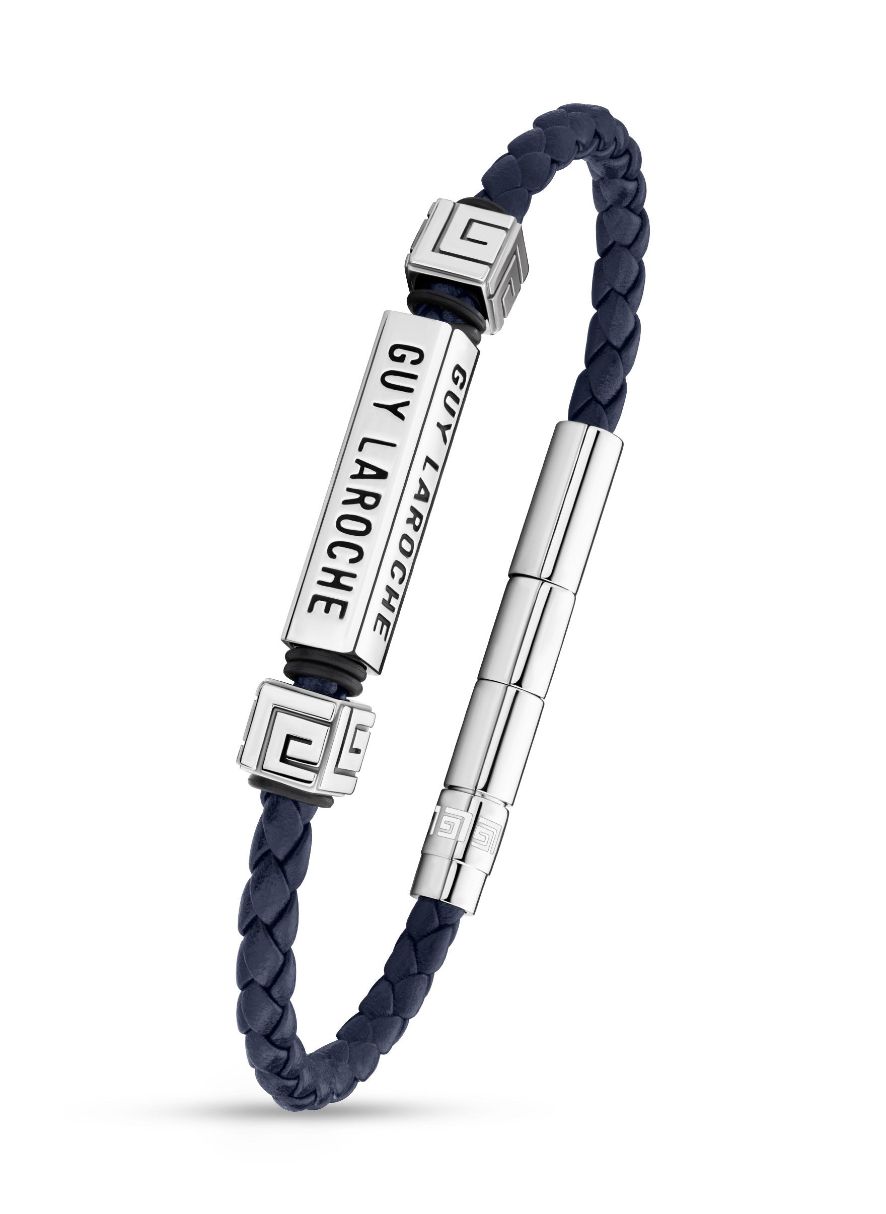 buy-guy-laroche-jean-blue-leather-and-stainless-steel-bracelet_7g5